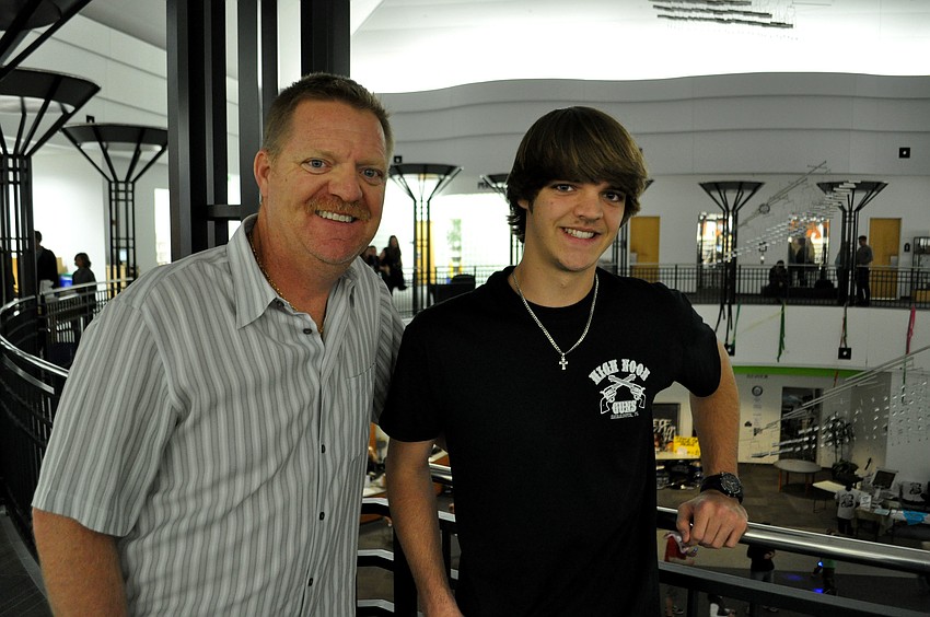 Ricky Beasley and his son, Eric