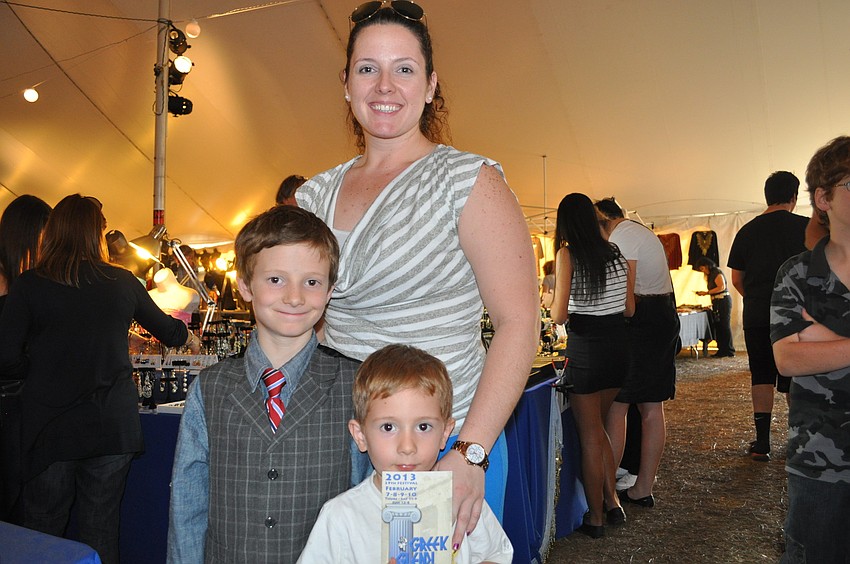 Dean and Shepherd Wood and Leslie Wilson enjoyed the Greek music most at the Glendi.