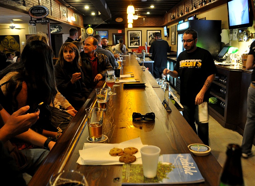 Patrons entered their homemade chocolate chip cookies in Mr. Beeryâ€™s second annual cookie bake off.