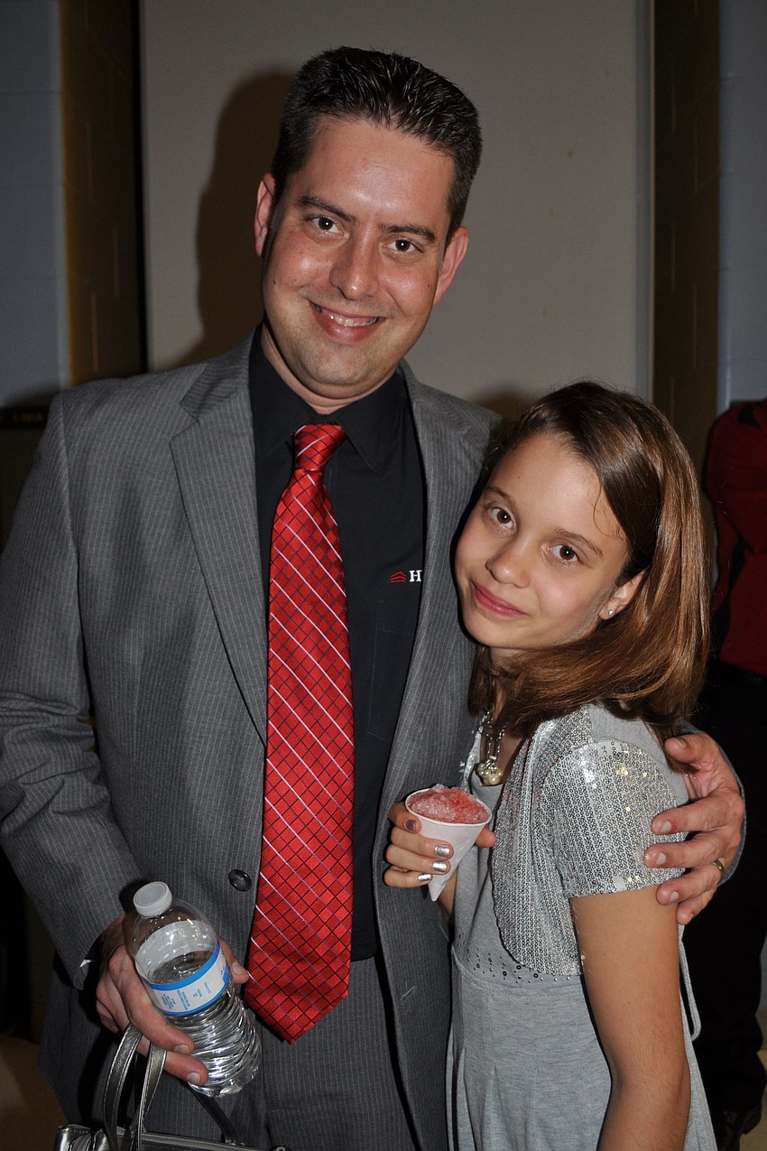 Ben Bakker with his daughter, Cadence, 11