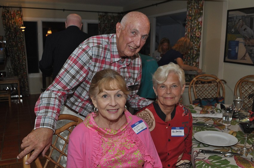 Commissioner Lynn Larson, neighborhood association president Jay Greenblatt, and Joan Dempsey