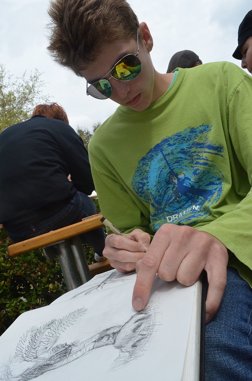 Booker High School sophomore David Klos