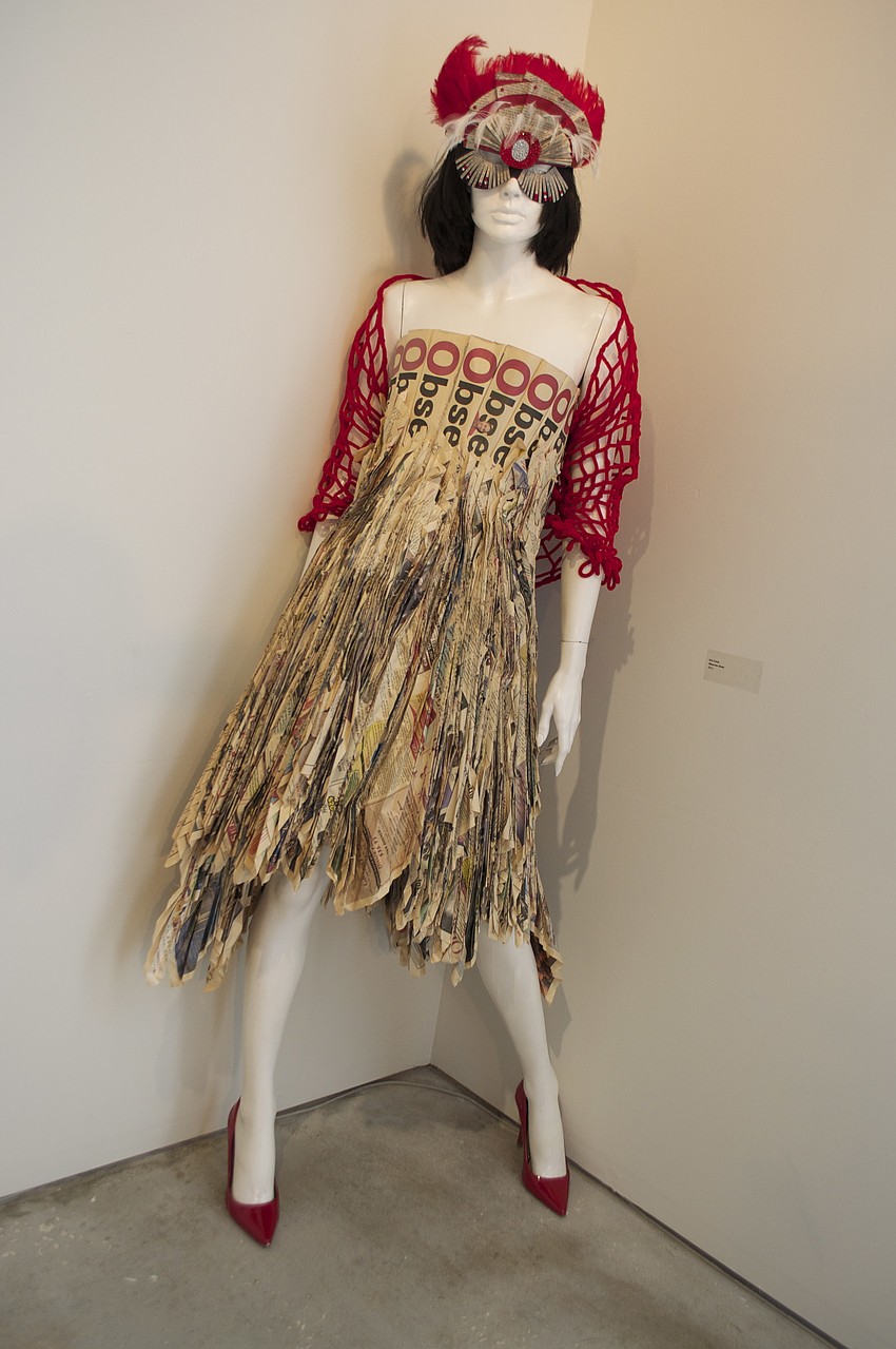 Eric Crossâ€™ â€œObserver Dressâ€ from Iconcept 2011 is on display at Art Center Sarasota as part of Iconcept Retrospective in Gallery 2