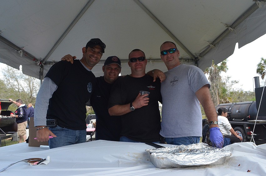 West Manatee Fire Rescue Firefighters Gerard Ardila, Ben Dillon, Zack Benshoff and Corry Hill