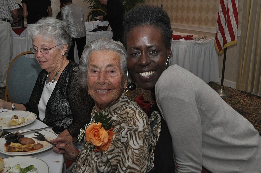 Nancy Kivlin with her caretaker, Jatarra Mitchell