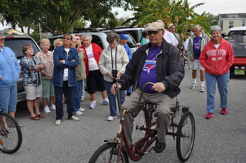 Charlie Goetschius rode a bike.