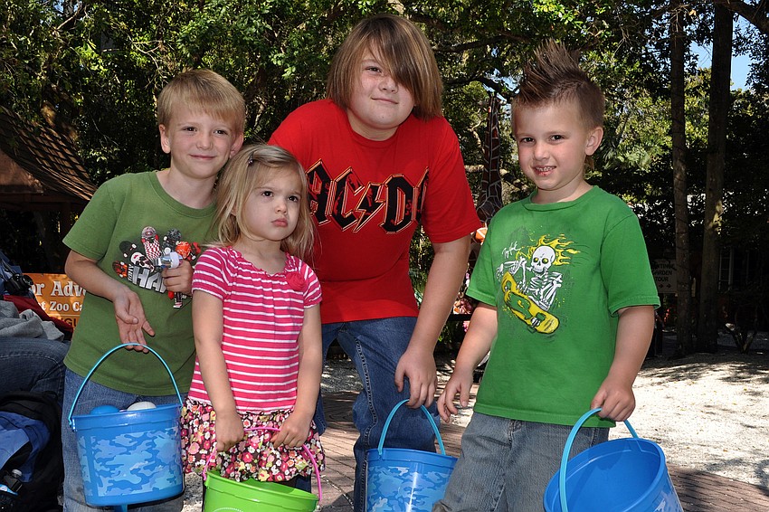 Jaiden, 6, Jorie, 3, Jett, 10, and Jaxson, 5, Bennett