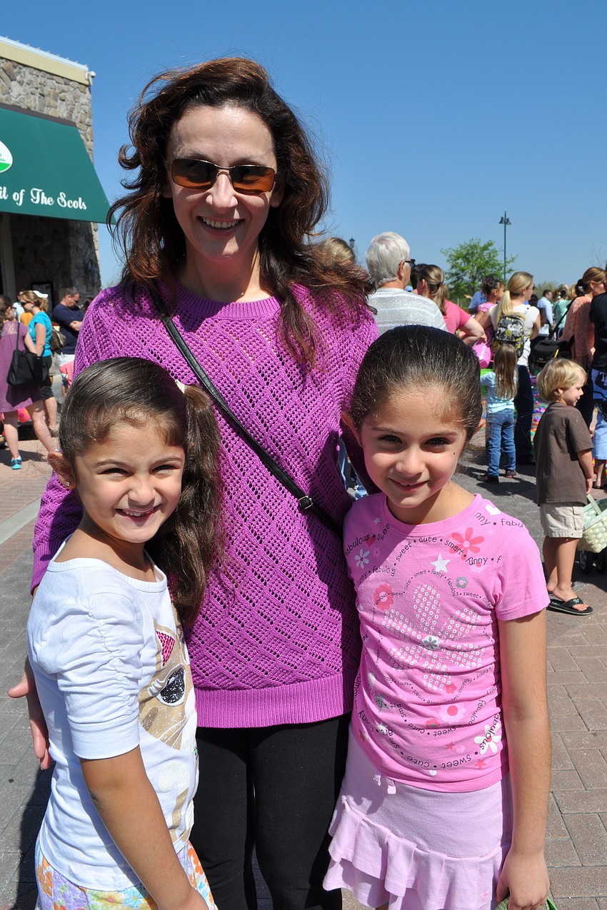 Dr. Dora Jarquin came out with her daughters, Kayla and Kiana Foroughi, both 6.