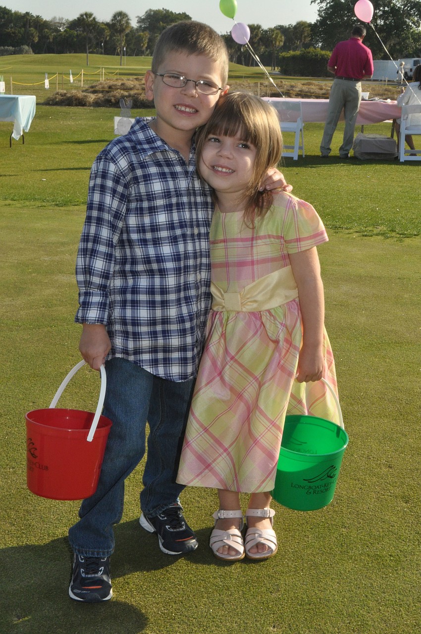 Michael, 5, and Ella, 3, Shack