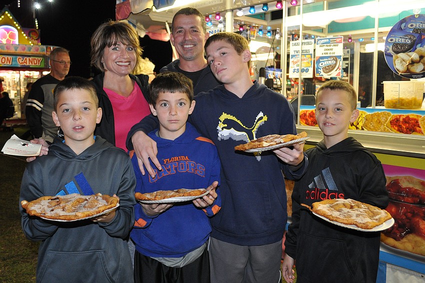 Carla and Nick Christiano brought out Colin Golden, their sons Giovanni and Carlo Christiano and Ian Golden.