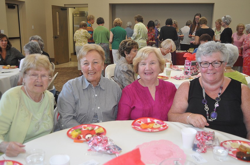 Irma Rousset, Betty MacGregor, Marge Clark and Una Davis
