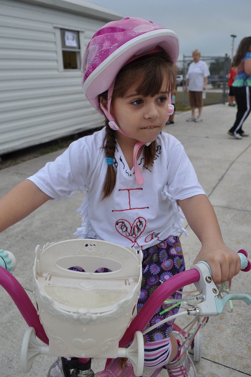 Abbigail Geiger, 6, came out with her mom, Corina.