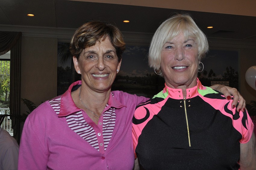 Jayne Weiss and Linda Schroeder, golf co-chairwomen