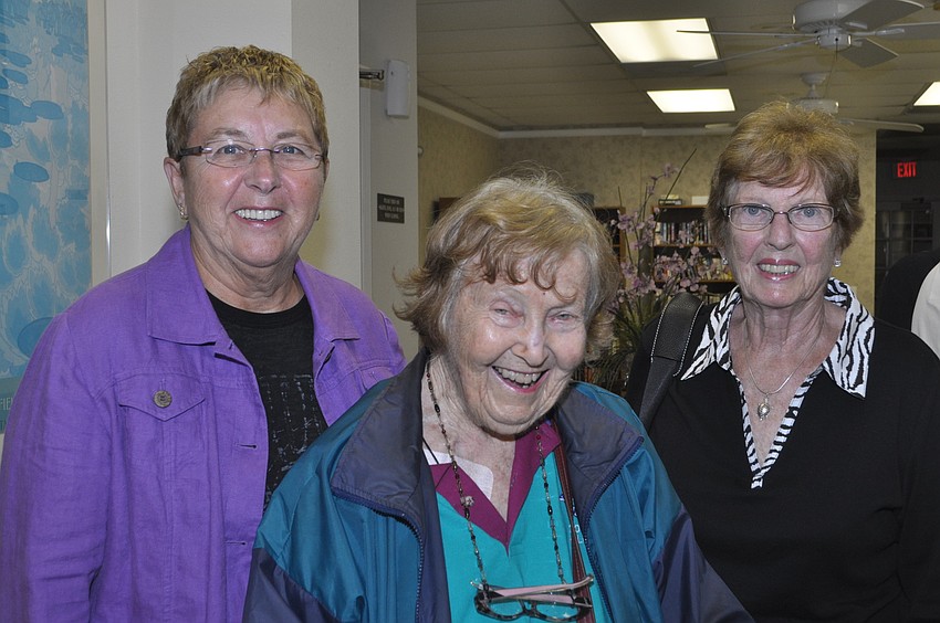 Sarah Tate, Virginia Sanders and Muriel la Croix