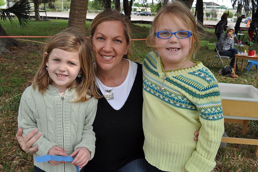 Aubrey, Glorianne and Annesley Flint enjoyed activities as Glorianneâ€™s other children, Kyle and Ryan, volunteered at the event.