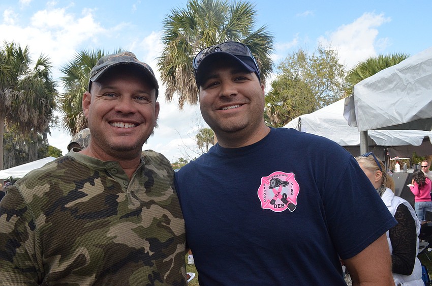 Station22 firefighters Tony Barrett and Rob Rignati said their station dry-rubbed the ribs the night before and started cooking them at 7 a.m. The station made its own barbecue sauce.