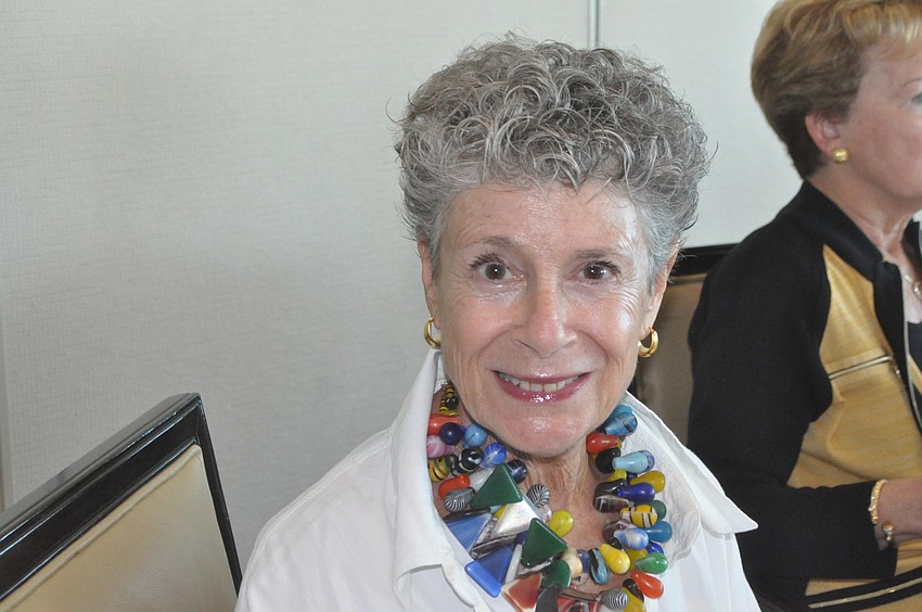Ellen Leef-Sherrow wore a necklace from Beauty and the Beads to the show.