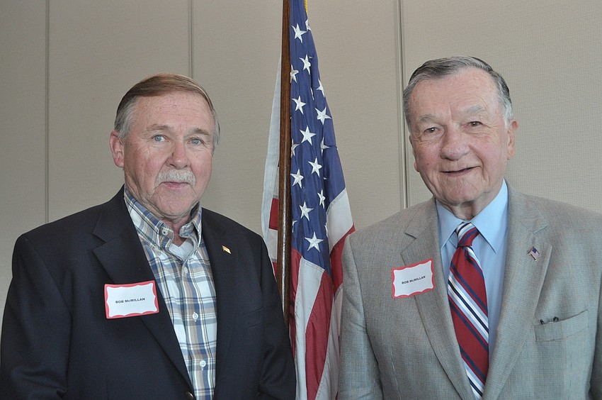 Bob McMillan with guest speaker, Bob McMillan