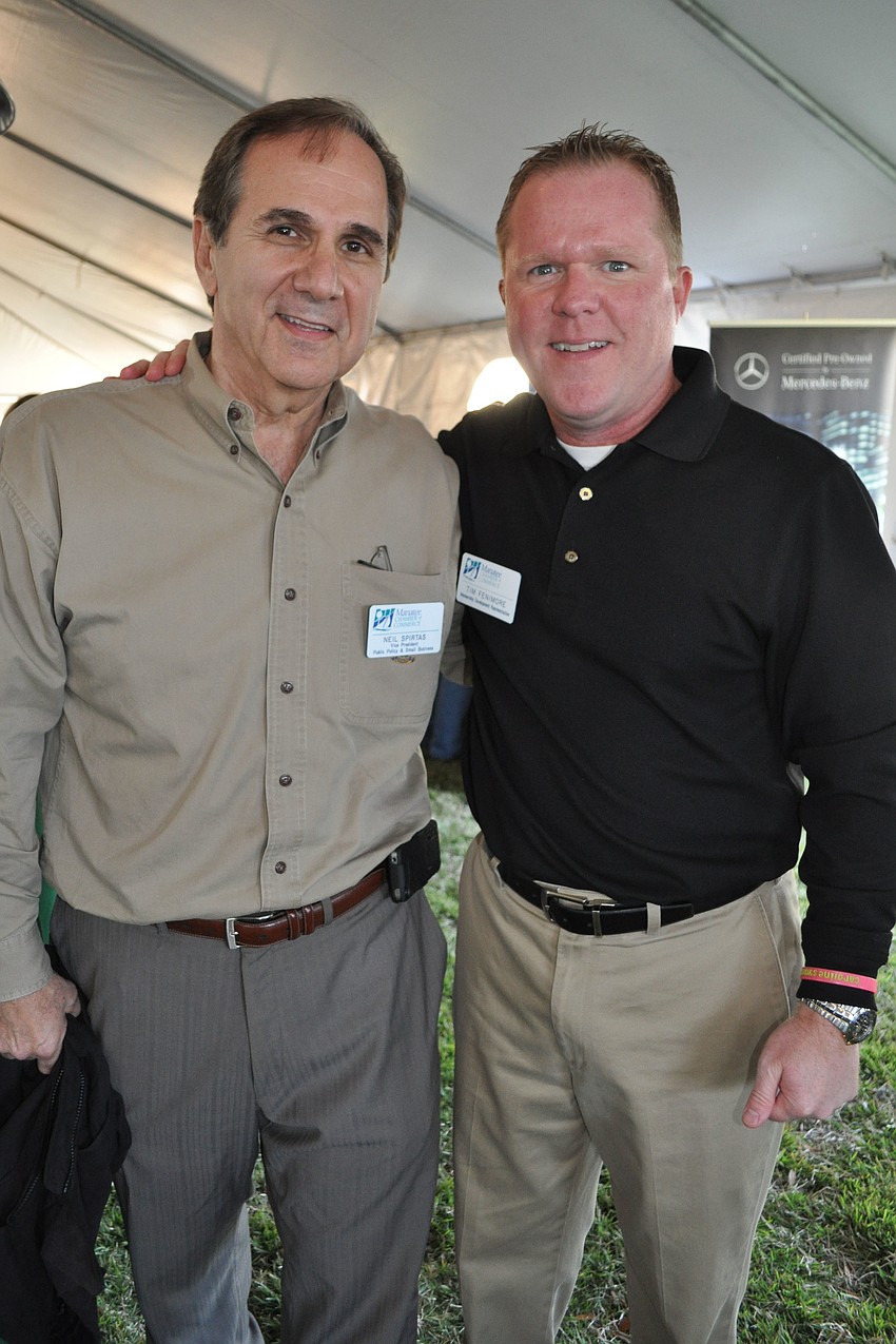 Neil Spirtas and Tim Fenimore work for the Manatee Chamber of Commerce.