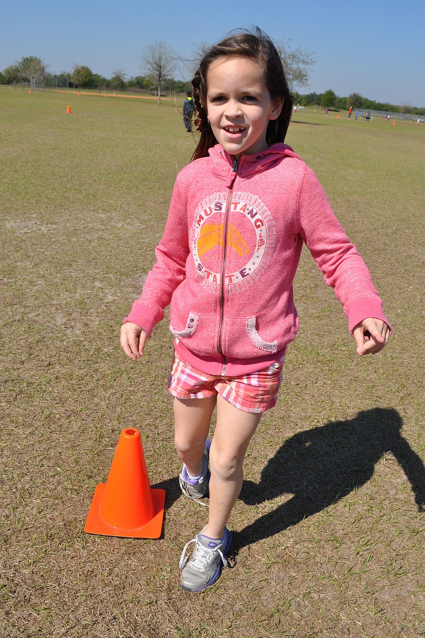 Ava Epstein ran most of the way.