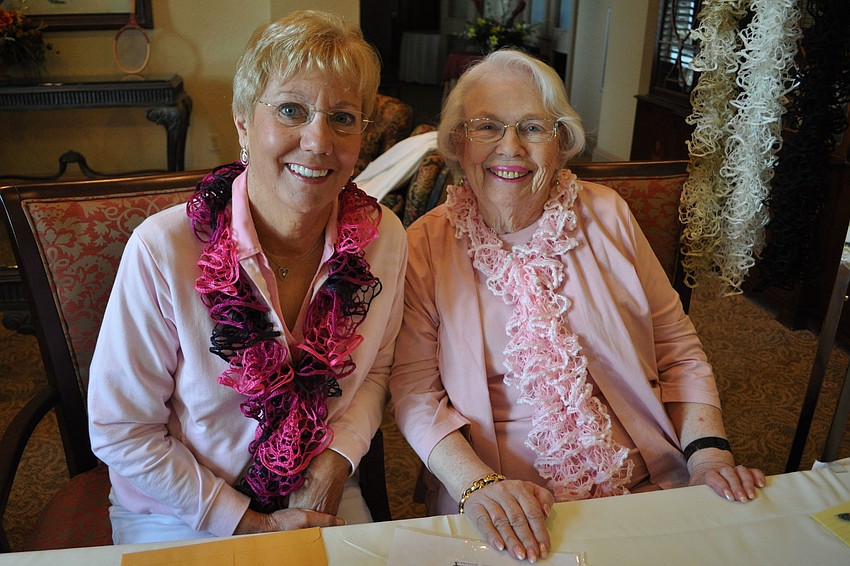 Connie Sanders and Esther Ross sold scarves.