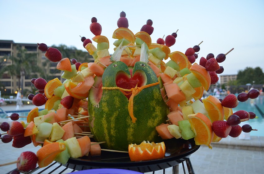 Residents enjoyed the decorative food art.