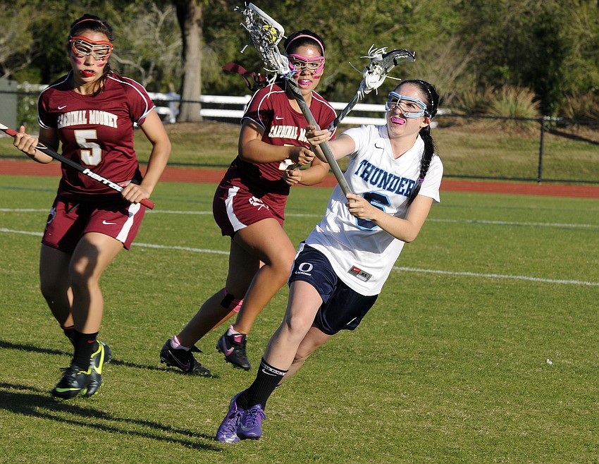 ODA sophomore Jordan Towsley receives a pass in the first half.