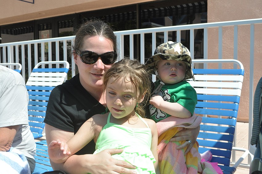 Melissa Ryan with her daughter, Ella, and nephew, Charlie Eldridge