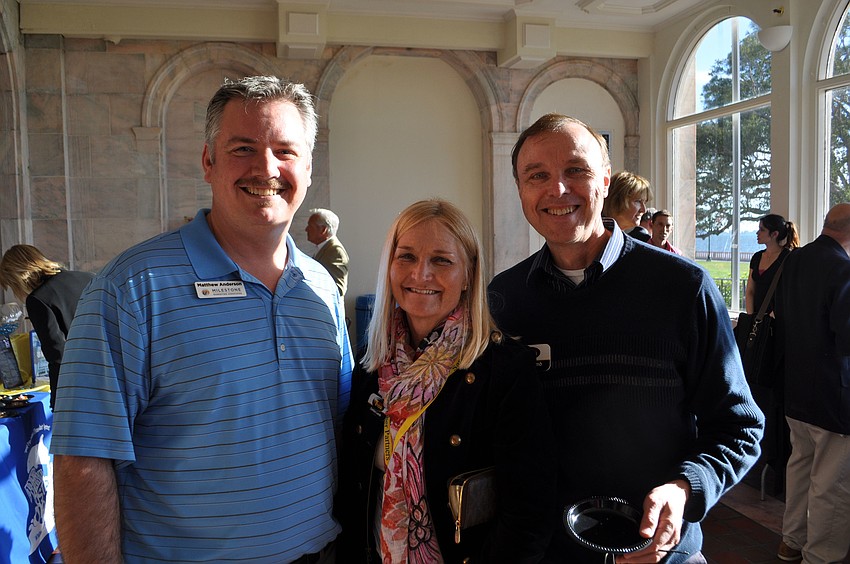 Matthew Anderson with Debbie and Brian Lamb