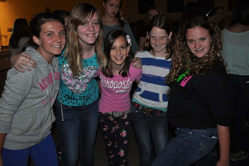 Sarah Martin, Becca Parades, Ava Vandroff, Annie Thornton and Peyton McLaughin are in sixth grade.