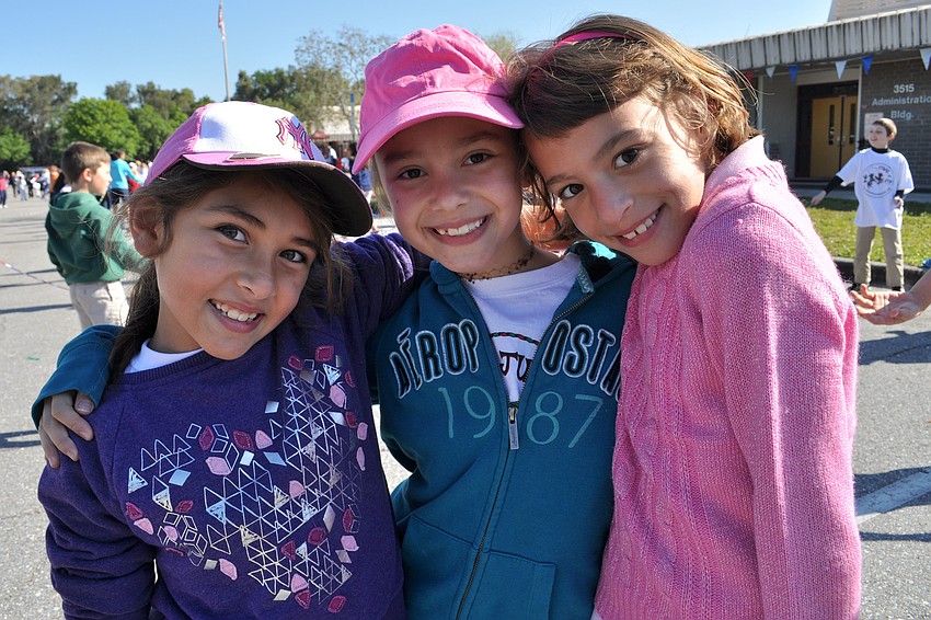 Willianny Reyes, Isabel Soehnel and Isabella Huckaby are in third grade together.