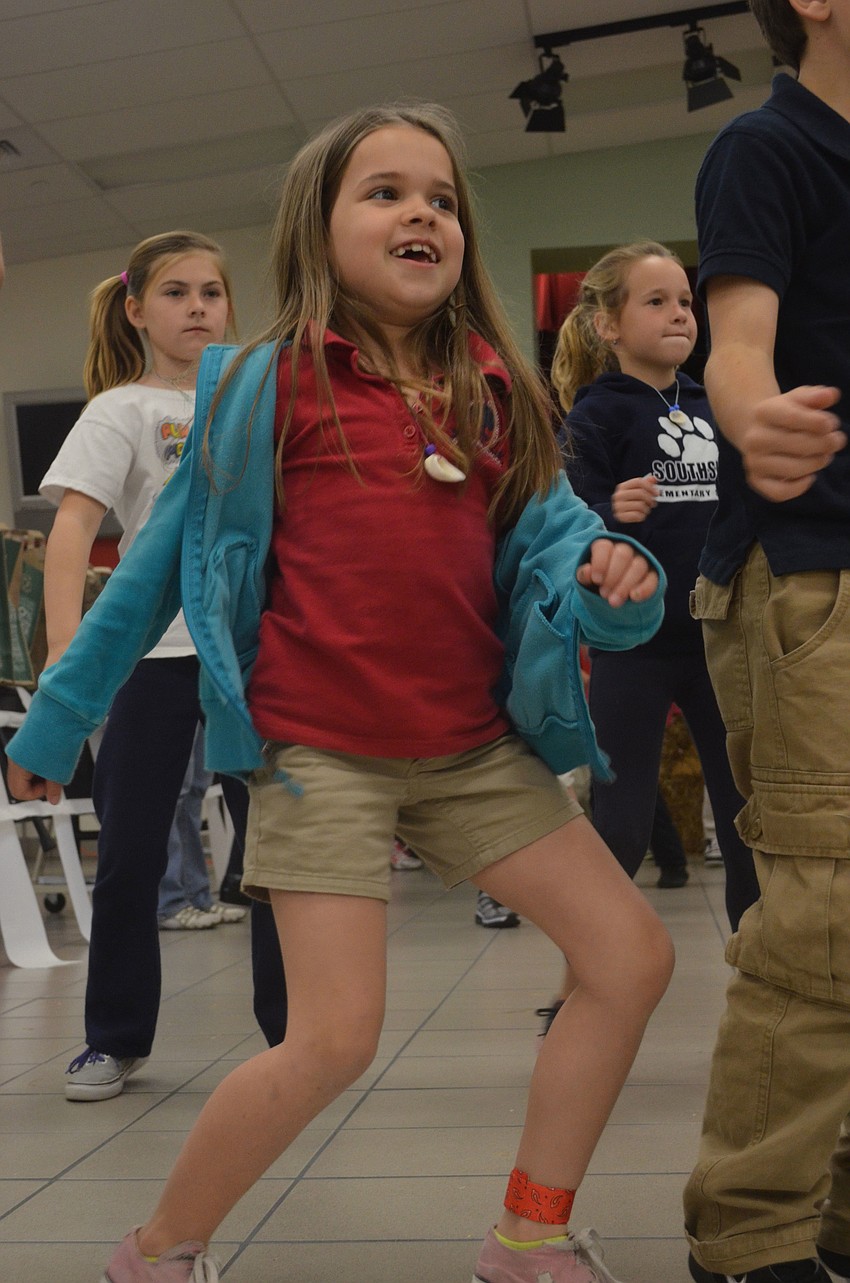 Florida Studio Theater taught third grader Ava Sepanski how to do a line dance.