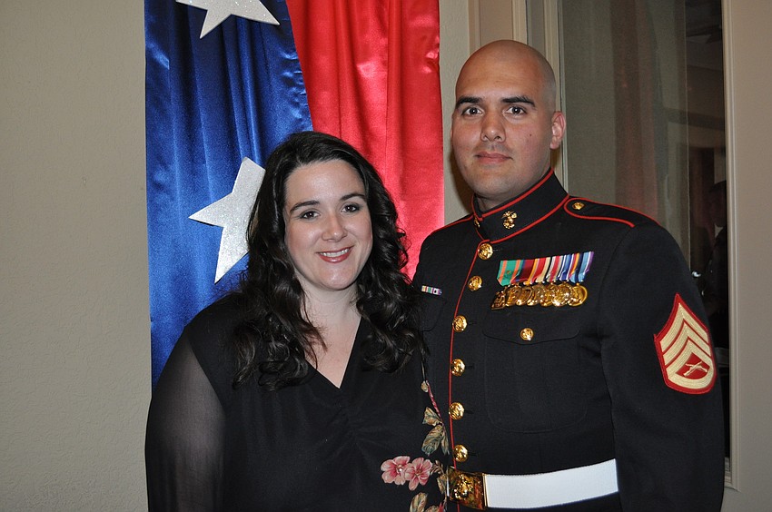 Staff Sergeant Ret. Juan Davila with his wife, Danielle