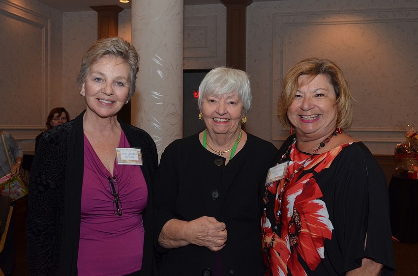 Co-chair woman Linda Corridoni, President of the Sarasota Garden Club Jewell Emswiller and Chairwoman Barbara Rao