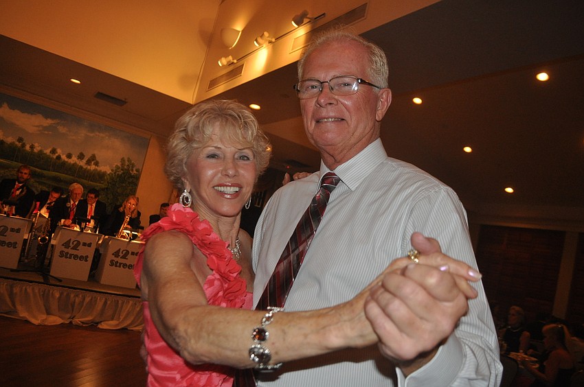 Maryanne Maier and Michael Malone dance to music of the 42nd Street Big Band.