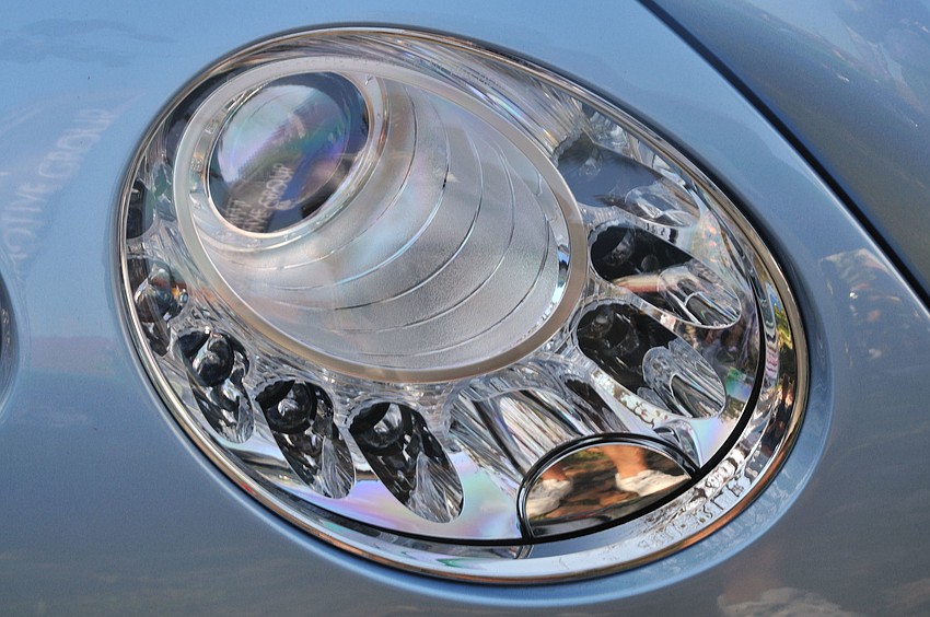 a Bentley headlight