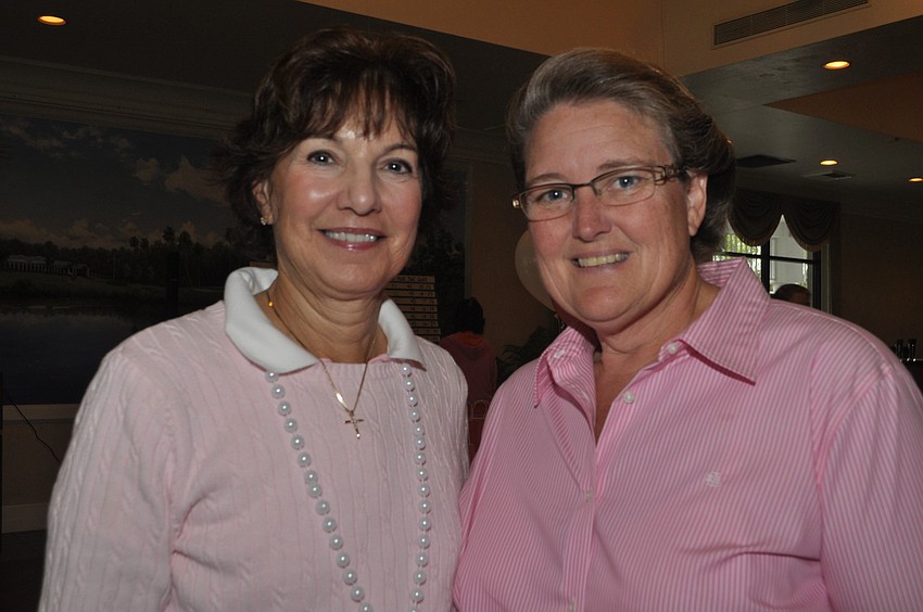 Event chairwoman Donna Pettinato with Suellen Kaeb of Breast Health Sarasota