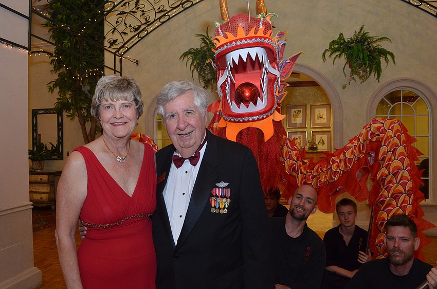 President Tom Halbert and event chairwoman Gayle Maxey