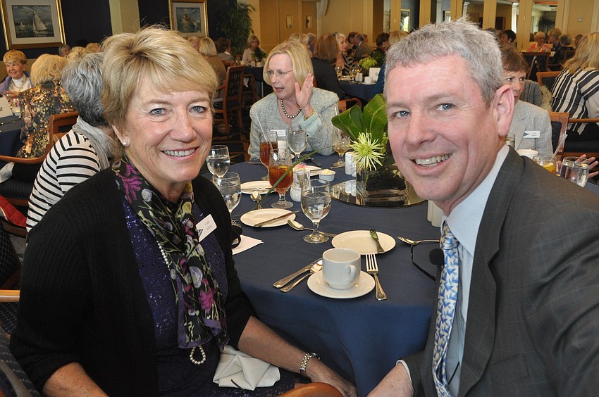 Event organizer Cade Sibley with guest speaker, Bruce Crissy