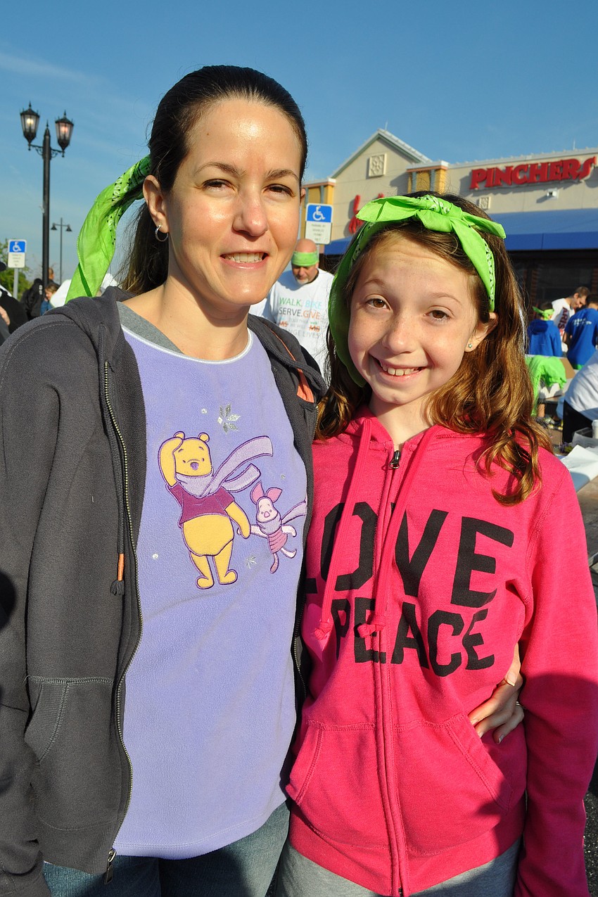 Kristen and Gabriella Bay enjoyed the morning together.