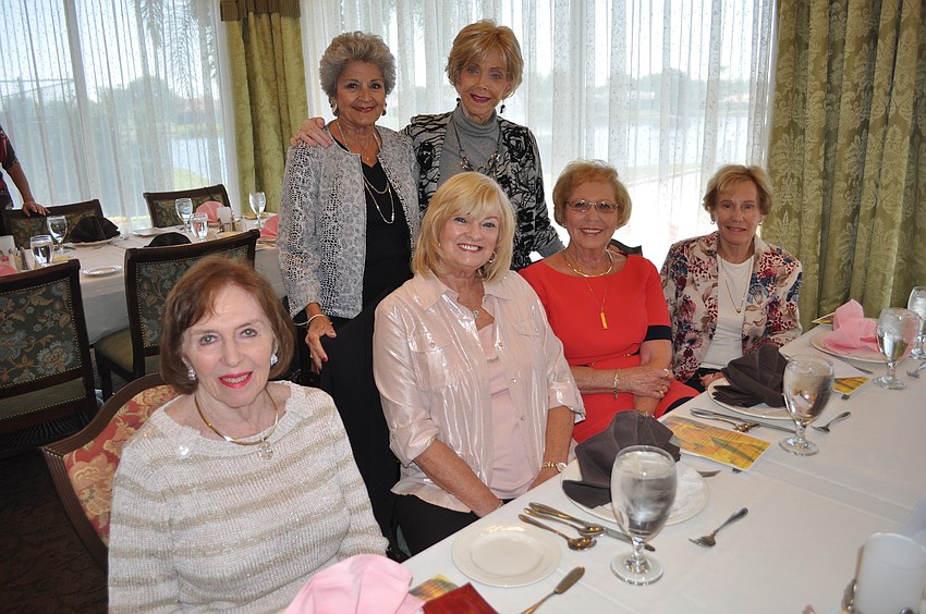 Front) Connie Wachter, Barbara Dipalma, Judy Harris, Sally White; (back) Helene Stathis and Mary Lake