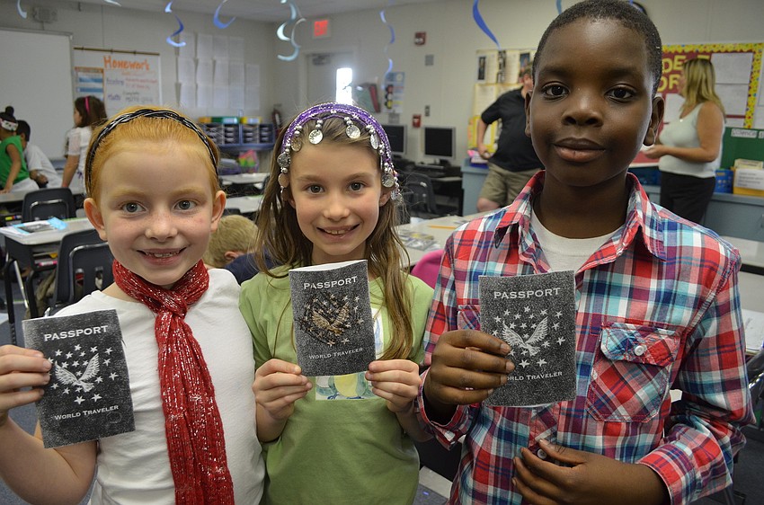 Payton Rietow, Olivia McDaniel and Eliseo Dawkins