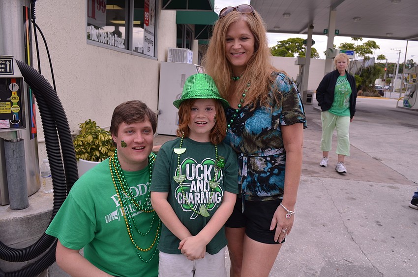 Nathan Fairman with Tracy Fusillo and her son, Niko