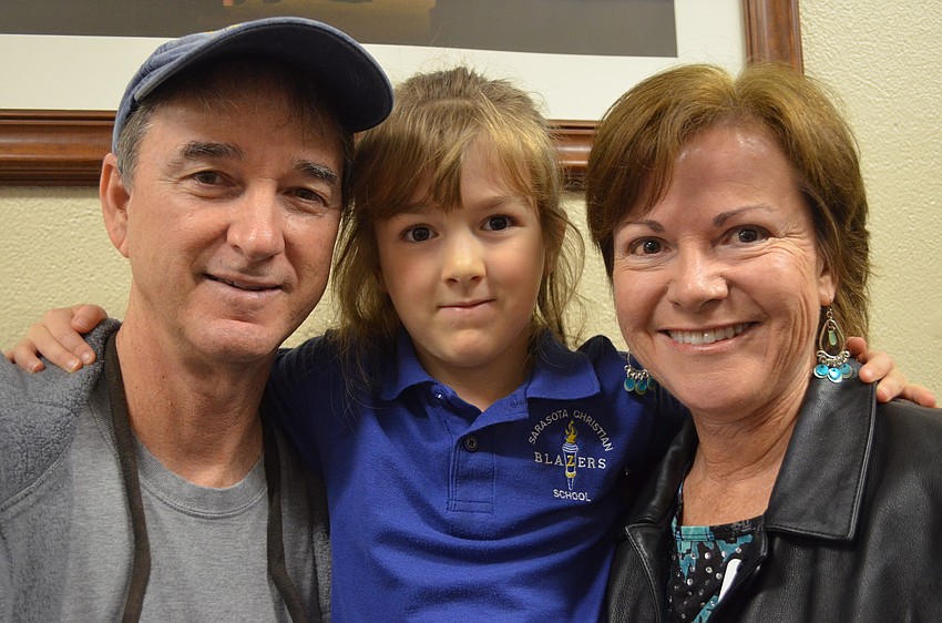 Roger and Lynda Letournean with their granddaughter Jaylynn Barber