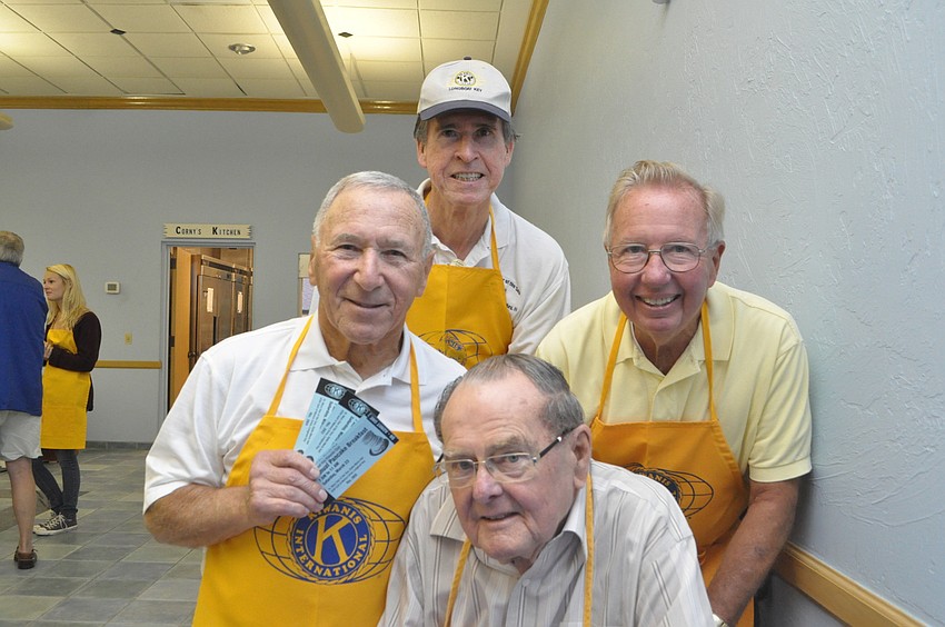front, Lou Sloan and Fred Lehay, back, Sean McGrath and Wayne Swift