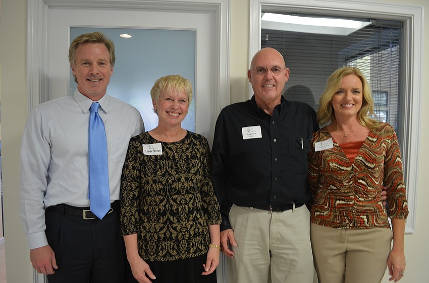 Don Hagan, Linda Brown, Greg Brock and his wife Cynthia