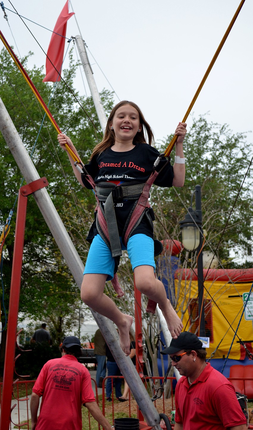 Riley Graham enjoys a ride.