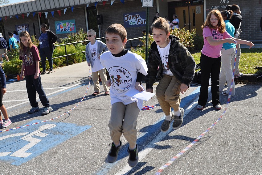 Carson Scher and Wesley Creamer successfully double-jumped.