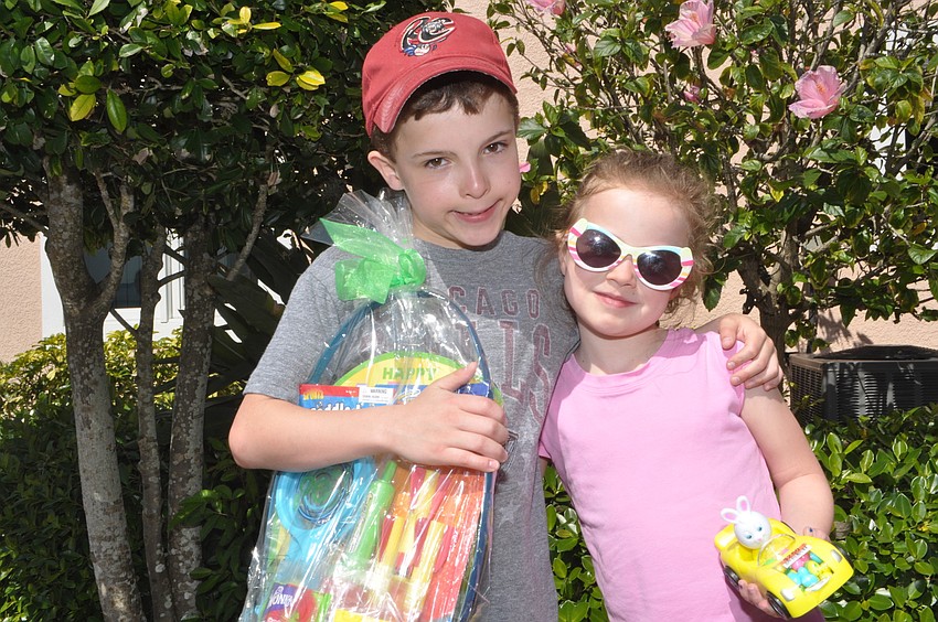Andrew, 9, and Ella Russell, 9
