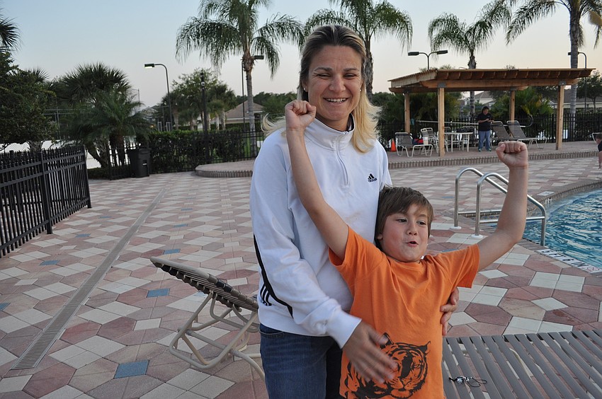 Mikaela Murario with her son, Jose